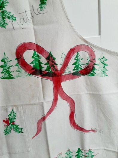 2026 Vintage Italian Christmas apron