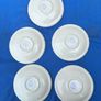 5 vintage white Carrigdhoun Co-Op saucers Image 2