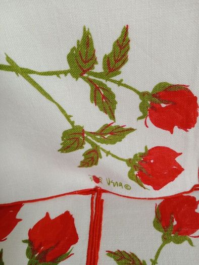 Vera Neumann, vintage table mats & napkins, vintage linen,