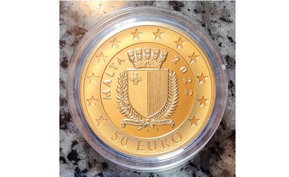 Malta 50 Euro Gold (.916) Proof Coin 2022 - The Magellan-elcano Circumnavigation of the Globe 500th Anniversary