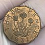 Matt PROOF 1937 British Threepence coin  - 26,000 minted only  Post included Image 2
