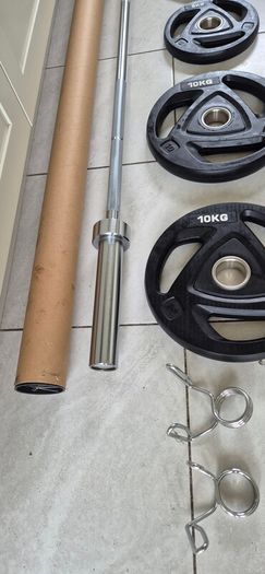 brand new olympic tri grip weight lifting set A