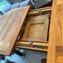 solid oak table and 6 chairs Image 5