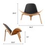 BRAND NEW Replica Lounge Chair, Shell Chair Genuine Single Sofa Chaise for Living Room Image 3