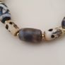 Vintage 2 Eyes Himalayan Tibetan Agate & Unique Pattern Agate Beads Bracelet Image 5
