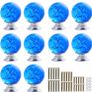 Clear Crystal Glass Drawer Knobs, Cabinet Knobs with Bubbles, 1.18inch Diameter, 10-Pack (AVAILABLE IN PURPLE AND BLUE) Image 2
