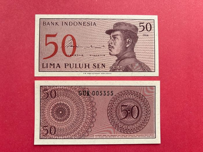 Indonesia  50 Sen  1964.   ( uncirculated ) .