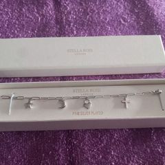 Brand New Silver Plated Charm Bracelet