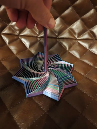 3D Printed Magic Passthrough Pyramid Ultimate Fidget Desk Toy title