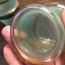 4 Mid Century Green Turquoise and Gold Glasses Image 10