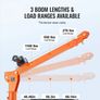 Electric Pickup Truck Crane 499kg with 1587kg Electric Winch 360 Degree Swivel Image 5
