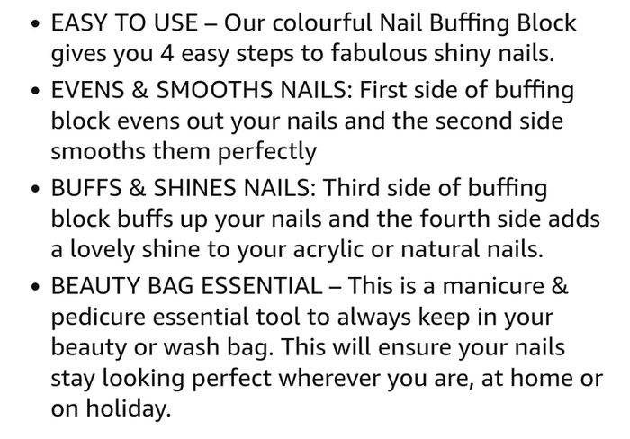 New unused 4 sided nail smoothing & buffing block