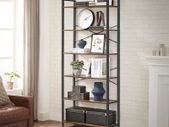 Bookcase Bookshelf Bookshelves 6 tier living room storage