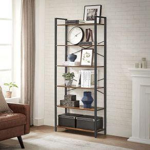Bookcase Bookshelf Bookshelves 6 tier living room storage