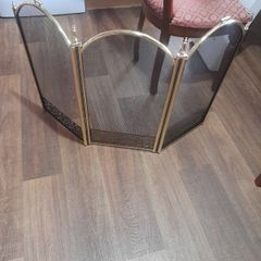 New 3 Way Brass Spark Guard for Open Fireplace, no Box