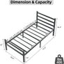 3ft Single Bed Frame with Headboard Image 6