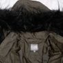 Fluid Khaki Green Faux Fur Hood Puffer Coat 10UK/38EU Image 2