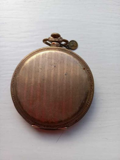 Vintage Temeraire Geneve Remontoir Ancre Ligne Droite 15 Rubis Pocket Watch