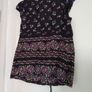 Top, black colour, with flower pattern, UK14 Image 5