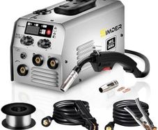 140 Amp MIG Welder 240V Machine Stick/Flux Core MIG/Lift TIG 3 in 1 Welding Machine with IGBT Inverter and 1lb Welding Wire, for Metal DIY Projects/Home/Farm/Car