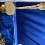 Cutlery/ Desert set sterling silver 800, gold plated Image 2