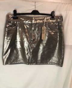 NEW M&S pewter skirt (size 16)