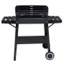 Titan BBQ Charcoal Garden Grill on Wheels  Perfect Family Size with Adjustable Cooking Height Image 4