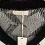 jumper nwt exquiss's brand freesize over sized jumper with side slits black & cream Image 3