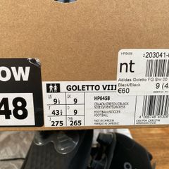 Brand new, in box, size UK 9 Adida Gilberto VIII FG Snr soccer boots