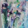 Original Abstract Painting Framed Original Floral Landscspe Garden Image 6