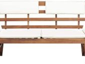 _Garden Bench 2-in-1 with Padding 190 cm Solid Acacia Wood