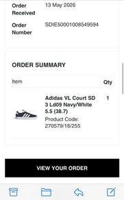 Adidas woman's vl court trainer navy
