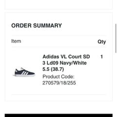 Adidas woman's vl court trainer navy