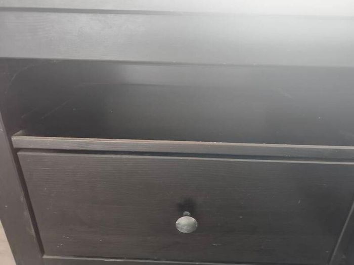 long brown 2 drawer unit