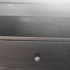 long brown 2 drawer unit