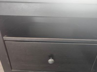 long brown 2 drawer unit