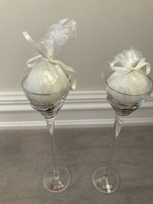 NEW Dolce Verre Candle Stick holders (pair)