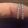 0.54ct lab grown diamond hoop earrings Image 3