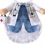 Dog Cat Doctor Costume Pet Doctor Clothing Halloween Jeans Outfit Apparel (MULTIPLE SIZES) Image 4