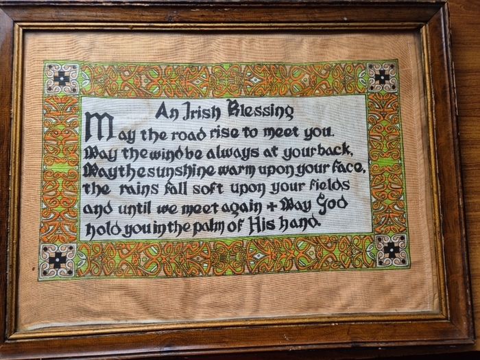 Vintage Irish Blessing in a Frame