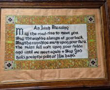 Vintage Irish Blessing in a Frame