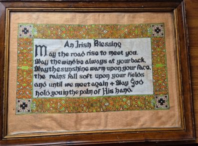 Vintage Irish Blessing in a Frame