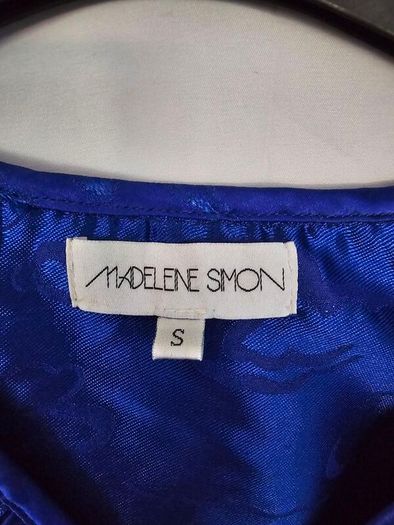 Madelene Simon Studio Blue Jaquard Blouse