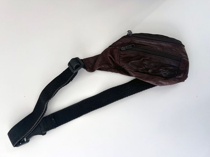 Brown Soft Leather Festival Waist Purse Bag