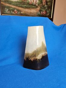 Decorative glass vase , mid-century style , Ornament