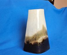 Decorative glass vase , mid-century style , Ornament