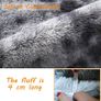 MULTIPLE COLOURS/SIZES AVAILABLE Super Soft Fluffy Area Rug Bedroom Living Room Shaggy Anti-Skid Comfortable Large Rugs Indoor Modern Home Decor Floor Carpet - Dark Grey 120x160 Image 6