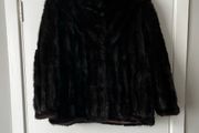 Mink real fur coat
