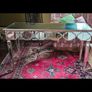 Chrome and glass mirrored table Image 2