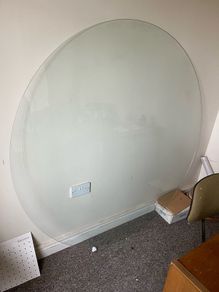 6mm Toughened Round Glass Table Top
